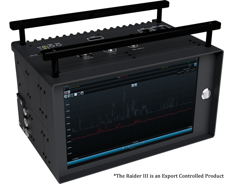 Raider III RF Portable Spectrum Collection and Analysis. *The Raider III is an Export Controlled Product